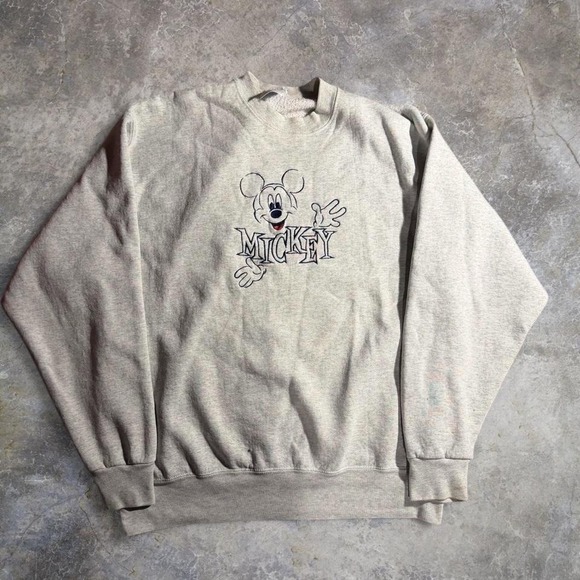 Disney Other - Vintage Made USA Mickey Mouse Disney Crewneck Sweatshirt XL 90s